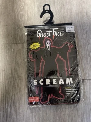 Fantasia infantil Ghost Face Scream tamanho 4-6 Fun World 1997 - Imagem 1 de 4