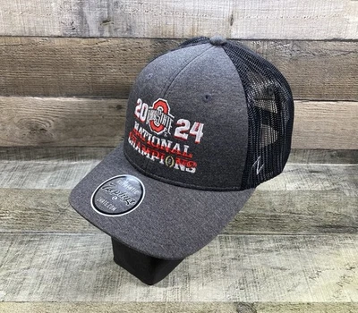 Ohio State Buckeyes 2024 National Champions Hat Zephyr Snapback Black Cap NWT!! - Image 1 of 4