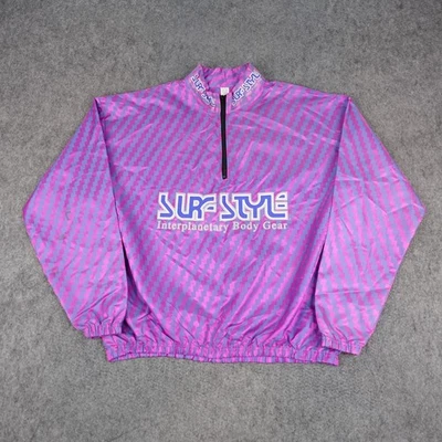 Vintage Surf Style Jacket Mens XL One Size Interplanetary Body Gear Iridescent - Image 1 of 4