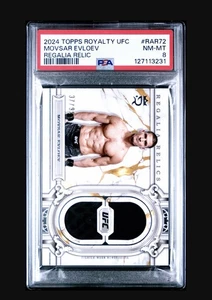 2024 Topps Royalty UFC Movsar Evloev Regalia Relics /99 PSA 8 POP 1 No Higher - Bild 1 von 2