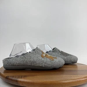 Womens Flexus By Spring Step Petlove Scuff Gray Wool Slippers Shoe EU 42 US 10.5 - Picture 1 of 9