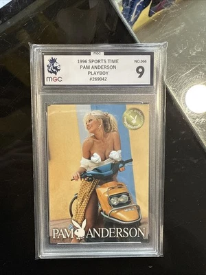 1996 Sports Time Playboy Pamela Anderson Trading Card MGC 9  - Image 1 of 3