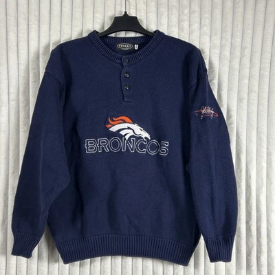 Suéter Denver Bronco John Elway Bordado Tundra Deportes Canadá Para Hombre XL De Colección�� Foto 1 de 4
