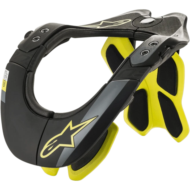 Alpinestars BNS Tech-2 Neck Brace | Black/Fluo Yellow — 第 1/3 张图片
