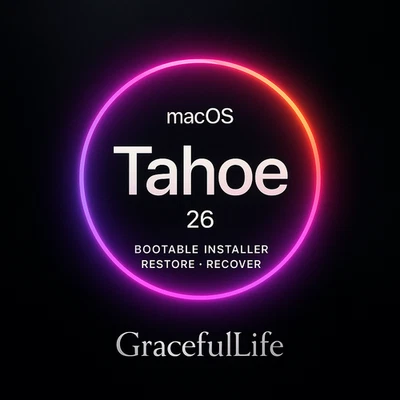 MacOS Tahoe 26 ~ Bootable Repair Install Recovery Restore ~ 64-Bit Software - Image 1 of 4