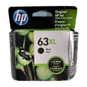 HP 63XL Black Ink Cartridge High Yield SEALED OEM EXP: 03/20 - Picture 1 of 6