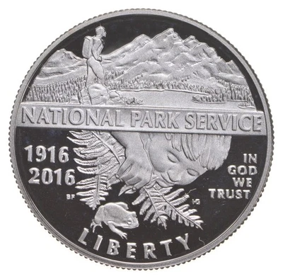2016 Proof National Park Service NPS Centennial Commemorative Half Dollar - Image 1 of 3