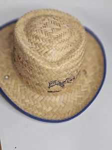 Sombrero de paja vintage de vaquero/vaquera para niños de los años 50 con gráficos - Imagen 1 de 11