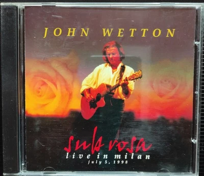 JOHN WETTON Sub Rosa  Live In Milan July 5, 1998 (1999) CD UK KING CRIMSON M-/NM - Bild 1 von 3