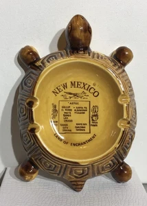 VTG Souvenir of New Mexico "Land Of Enchantment" Turtle Shaped Ceramic Ashtray - Picture 1 of 7