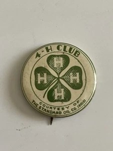 4-H Club Pin mit freundlicher Genehmigung der Standard Oil Co. (Ohio) SOHIO - Bild 1 von 6