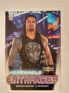 2021 Topps WWE Memorable Entrances Roman Reigns #ME9