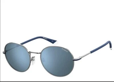 Gafas de sol Polaroid con montura circular - azul polarizado espejado - PLD 2093/G/S 06LB Foto 1 de 3