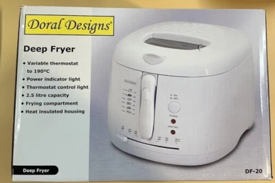 Freidora Doral Designs 2,5 L DF-20 blanca nueva en caja Foto 1 de 4