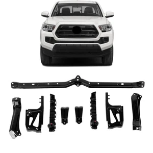 Soportes de montaje de parachoques delanteros negros aptos para Toyota Tacoma 2016 2017-2023 9 piezas - Imagen 1 de 12