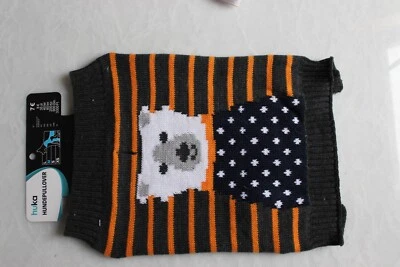 Huka Hunde-Pullover Größe M Schwarz-Orange - Bild 1 von 4