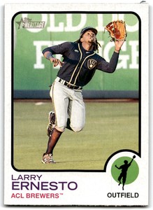2022 TOPPS HERITAGE MINOR LEAGUE LARRY ERNESTO ACL BREWERS #60