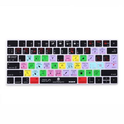 XSKN US/EU InDesign Shortcuts Keyboard Cover Skin for Apple Magic Keyboard A1644 - Image 1 of 4