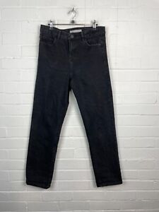 George Black Straight Leg Denim Jeans W30" L29" Women's UK 12 #CS