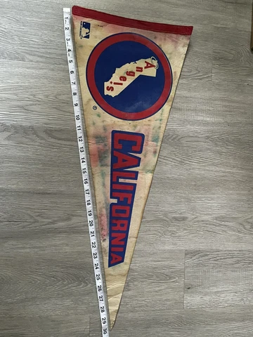Vintage CALIFORNIA LA Anaheim ANGELS VINTAGE MLB Baseball  FELT PENNANT Cover