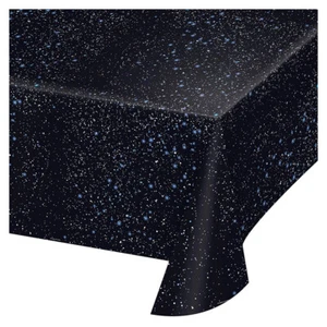 Space Blast Party Supplies Plastic Tablecover Birthday Tableware Galaxy Planets - Picture 1 of 1