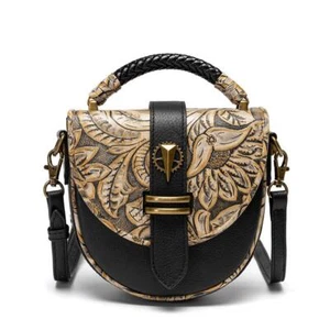 Embossed leather crossbody bags for women, Bohemian bags, Unisex Small Bag - Picture 1 of 10