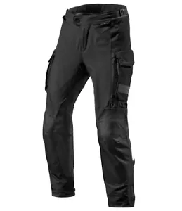PANTALONI MOTO REV'IT REVIT OFFTRACK IMPERMEABILE 3 STRATI H2O BLACK NERO TG S - Picture 1 of 2