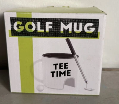 Juego de regalo taza de té de café Tee Time taza club de golf bolígrafo pelota + pelota de golf hecha por Taylor Foto 1 de 4