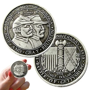 Antique U.S. Silver Coins, Rare Collectible Liberty Half Dollar Old Coins - Picture 1 of 8
