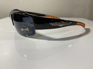 Beliebte Herren Reitsonnenbrille mit schwarzem Gestell und rauchschwarzen Gläsern - Bild 1 von 5