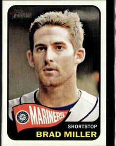 2014 Topps Heritage Brad Miller Seattle Mariners #144 2 Card Lot - Picture 1 of 2