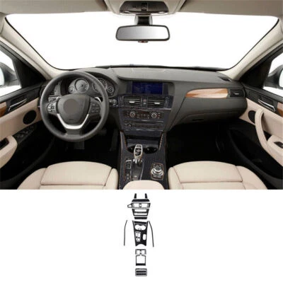 For BMW X3 F25 X4 F26 2011-2017 TypeA Carbon Fiber Center Console Cover Trim 30X - Image 1 of 4