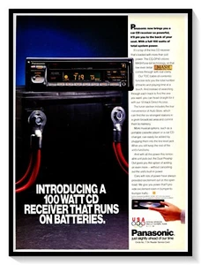 Panasonic CQ-DP40 CD Receiver 92 Olympic Sponsor Vintage 1991 Print Magazine Ad - Picture 1 of 2