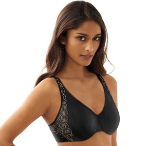 Bali DF1004 Underwire Minimizer Bra Black 36G - Afbeelding 1 van 1