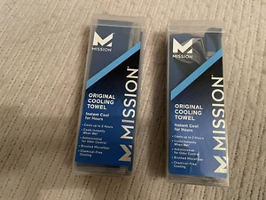 Mission Original Cooling Towel Chemical Free Cooling Gray 10" x 33"(2) - Picture 1 of 1