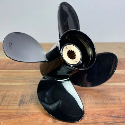 4-Blatt Mercury Boot Propeller Alu 25-70 PS Außenborder 4 x 10,10 x 14" 13 Zähne - Bild 1 von 4