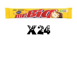 24 X Cadbury Mr Big Chocolate Bar Full Size 60g Box From Canada Exclusive 🇨🇦