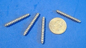 LOT OF FOUR 3/16" X 1 1/2" DOWEL SCREWS DOUBLE END WOOD SCREW BALUSTER - Picture 1 of 1