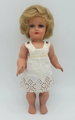 Poupée SGDG BELLA de 1950 en rhodoïd avec yeux dormeurs & ses vêtements - 31 cm - Photo 1/4