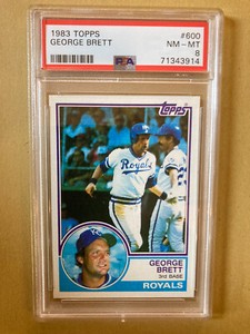 1983 Topps #600 George Brett PSA 8 NM-MT - - HOF
