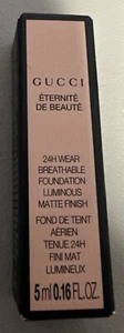 GUCCI 24H WEAR BREATHABLE FOUNDATION LUMNOUS MATTE FINISH "FAIR MEDIUM 220W" 5ML - Picture 1 of 3