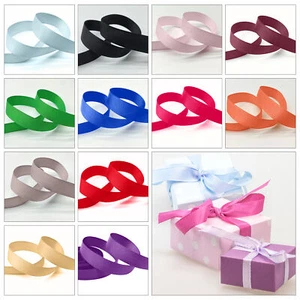 GROSGRAIN RIBBON ROLLS 10 Metres - 6mm 10mm 15mm 25mm 38mm Widths for Crafting - Picture 1 of 41