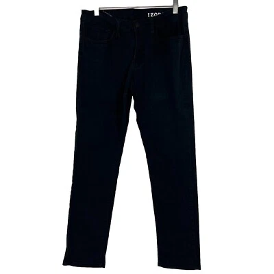 IZOD Pants Men's Size 30x30 Slim Fit Straight Leg Black Chino Stretch Golf - Image 1 of 4