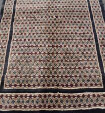 3'6 x 9'9 Plush Geometric Vintage Handmade Oriental Wool Carpet Runner Rug 4x10