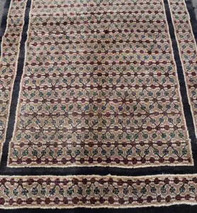 3'6 x 9'9 Plush Geometric Vintage Handmade Oriental Wool Carpet Runner Rug 4x10 - Picture 1 of 12
