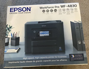Epson Workforce Pro WF-4830 Wireless All-in-One Printer with Copier, Scanner - Picture 1 of 6