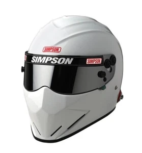 Simpson Diamondback Helmet Lid Snell SA2020 Racing Helmet Lid -White - Picture 1 of 4