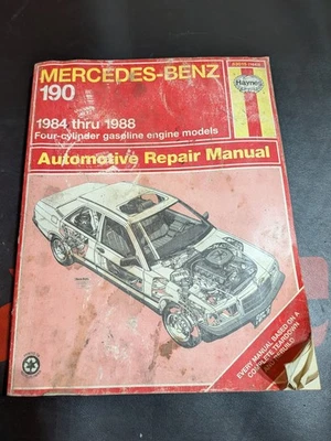 Manual de reparación Haynes 1984-1988 Mercedes-Benz 190 63015 (1643) bien usado  Foto 1 de 4