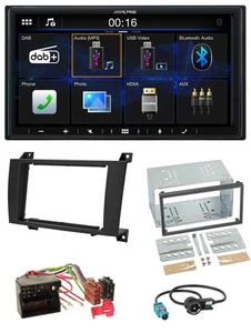 Alpine Bluetooth 2DIN MP3 DAB USB Autoradio für Mercedes SLK R171 2004-2011 - Bild 1 von 11