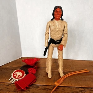 DE COLECCIÓN 1967 MARX JOHNNY JEFE INDIO OESTE GERÓNIMO FIGURA DE ACCIÓN MUÑECA 12" *mano - Imagen 1 de 22